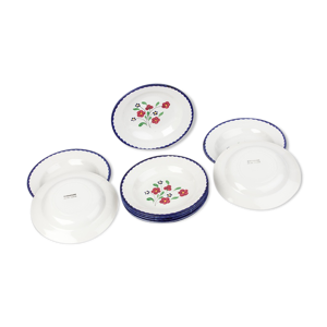 Lot de 10 Assiettes creuses - salins france