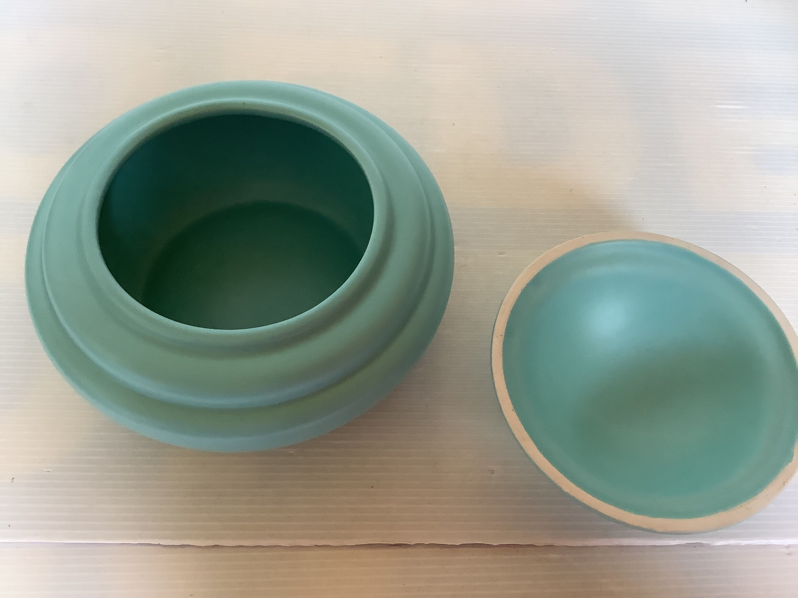 Blue turquoise ring holder tray