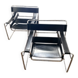 Pair of Wassily armchairs, B3, Marcel Breuer