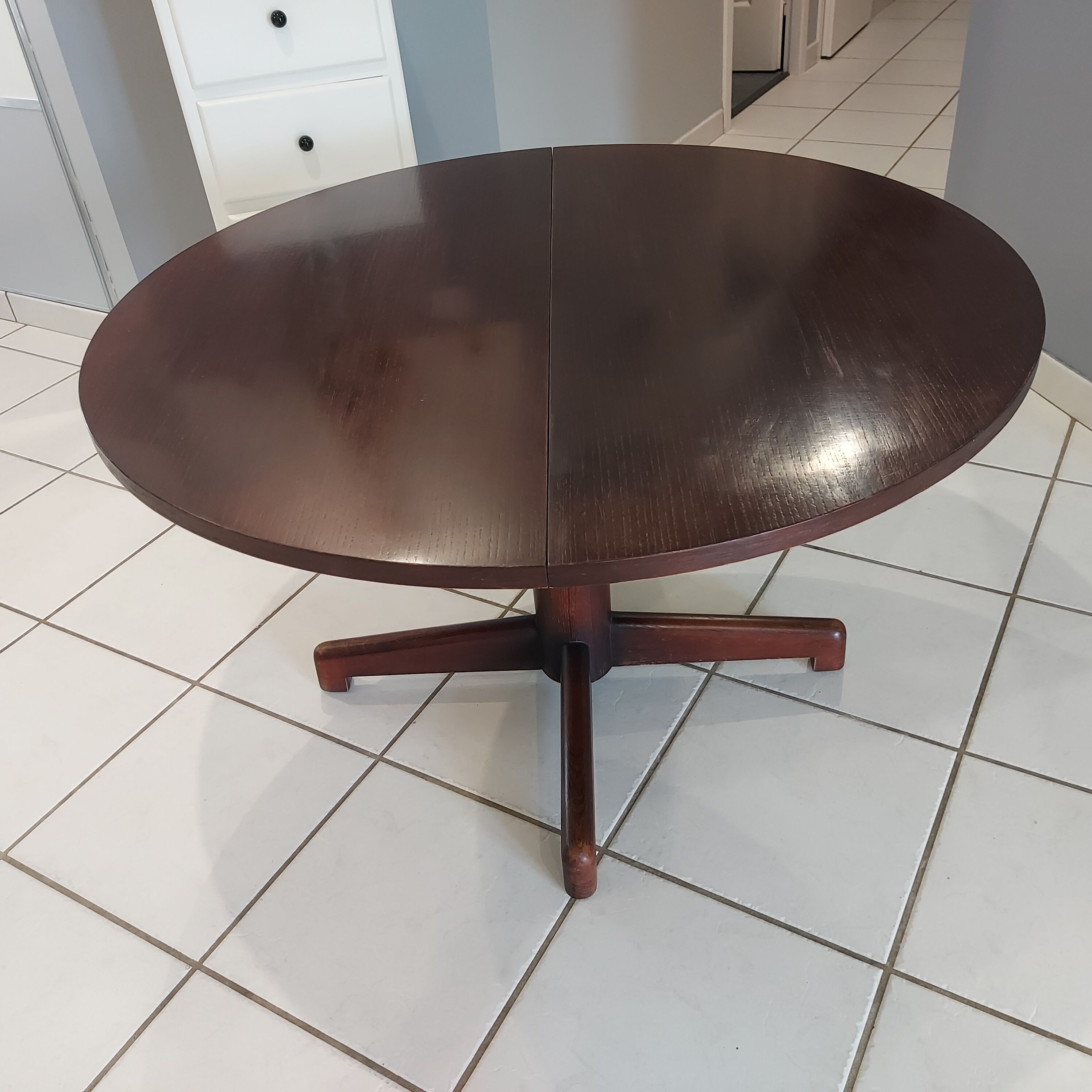 Vintage Scandinavian teak lifting coffee table 1970s