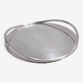 Postmodern Silver-Plated Serving Plate or Centerpiece Attr. to Lino Sabattini