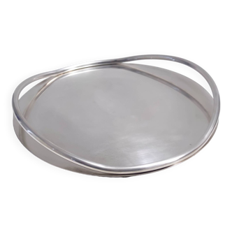 Postmodern Silver-Plated Serving Plate or Centerpiece Attr. to Lino Sabattini