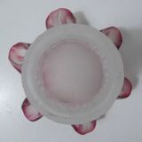 Old pink glass paste tulip
