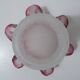 Old pink glass paste tulip