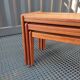 Scandinavian teak trundle tables