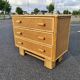 Commode vintage rotin bambou style art déco