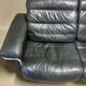 3-seater leather and chrome sofa design 1960.