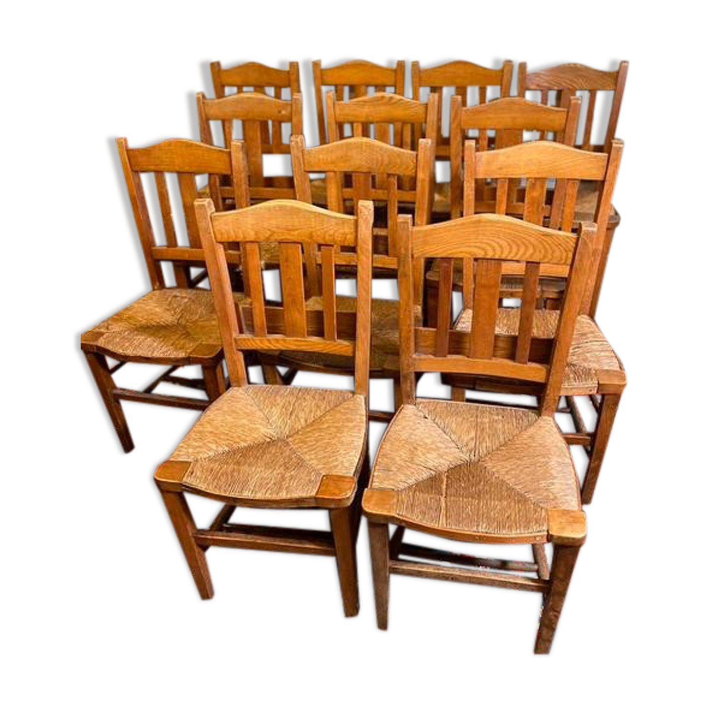 Set of 12 vintage chairs