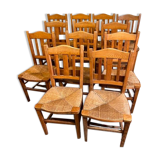 Set of 12 vintage chairs