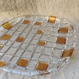 Plat rond en cristal
