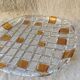 Round crystal dish