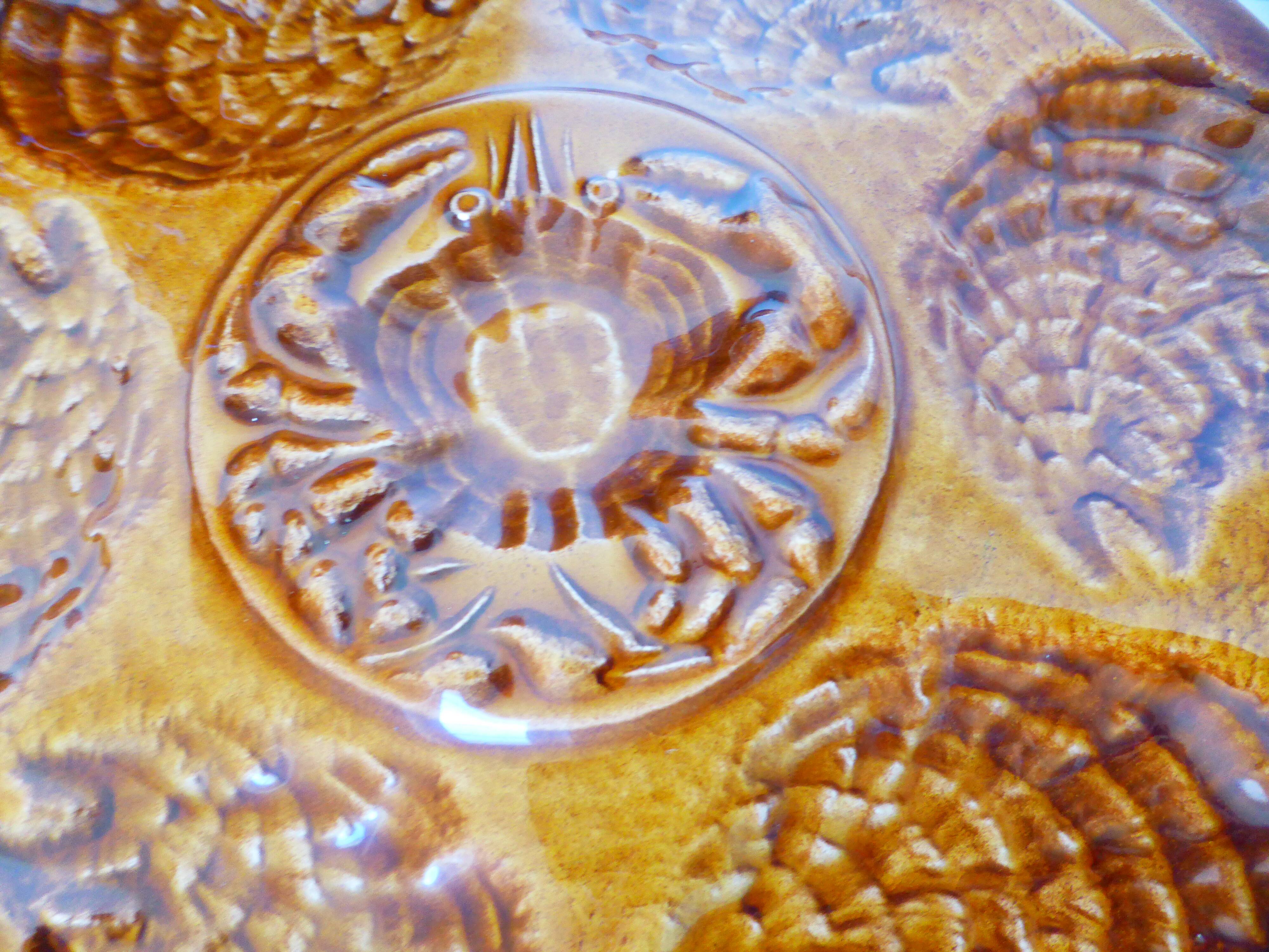 5 plates and a platter for oysters or shellfish from Sarreguemines 2106161