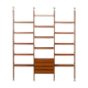 Italian mid century floor to ceiling teak wall unit or room divider, 1960