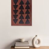Abstract painting on canvas B231 signed eawy