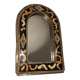 Miroir oriental métal et os