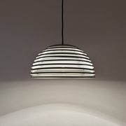Chromed 1970s Pendant Lamp by Kazuo Motozawa for Staff
