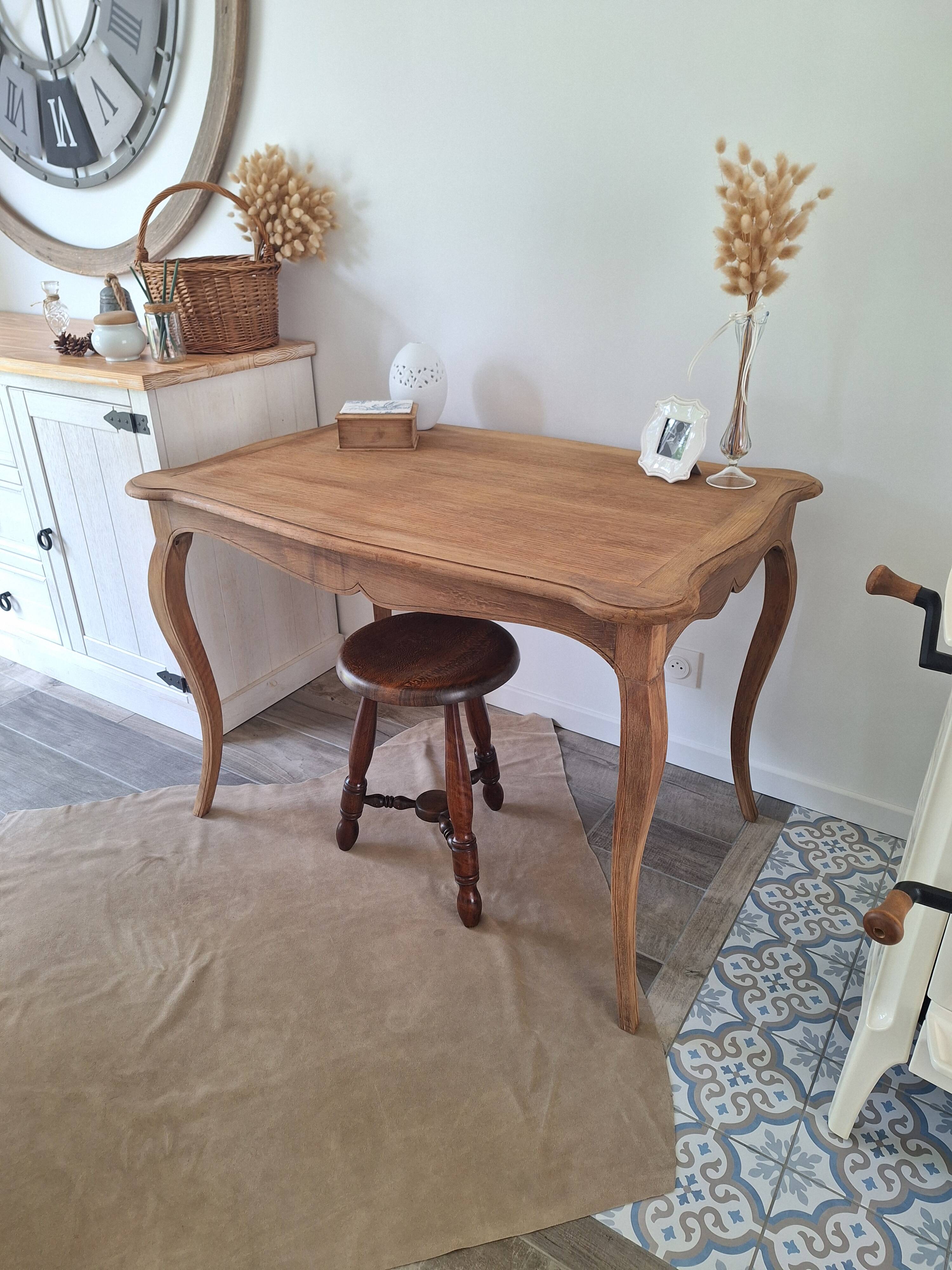 Solid oak desk / console / side table