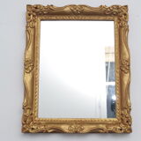 Gilded wooden mirror with leaf