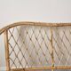Vintage rattan two-seater sofa