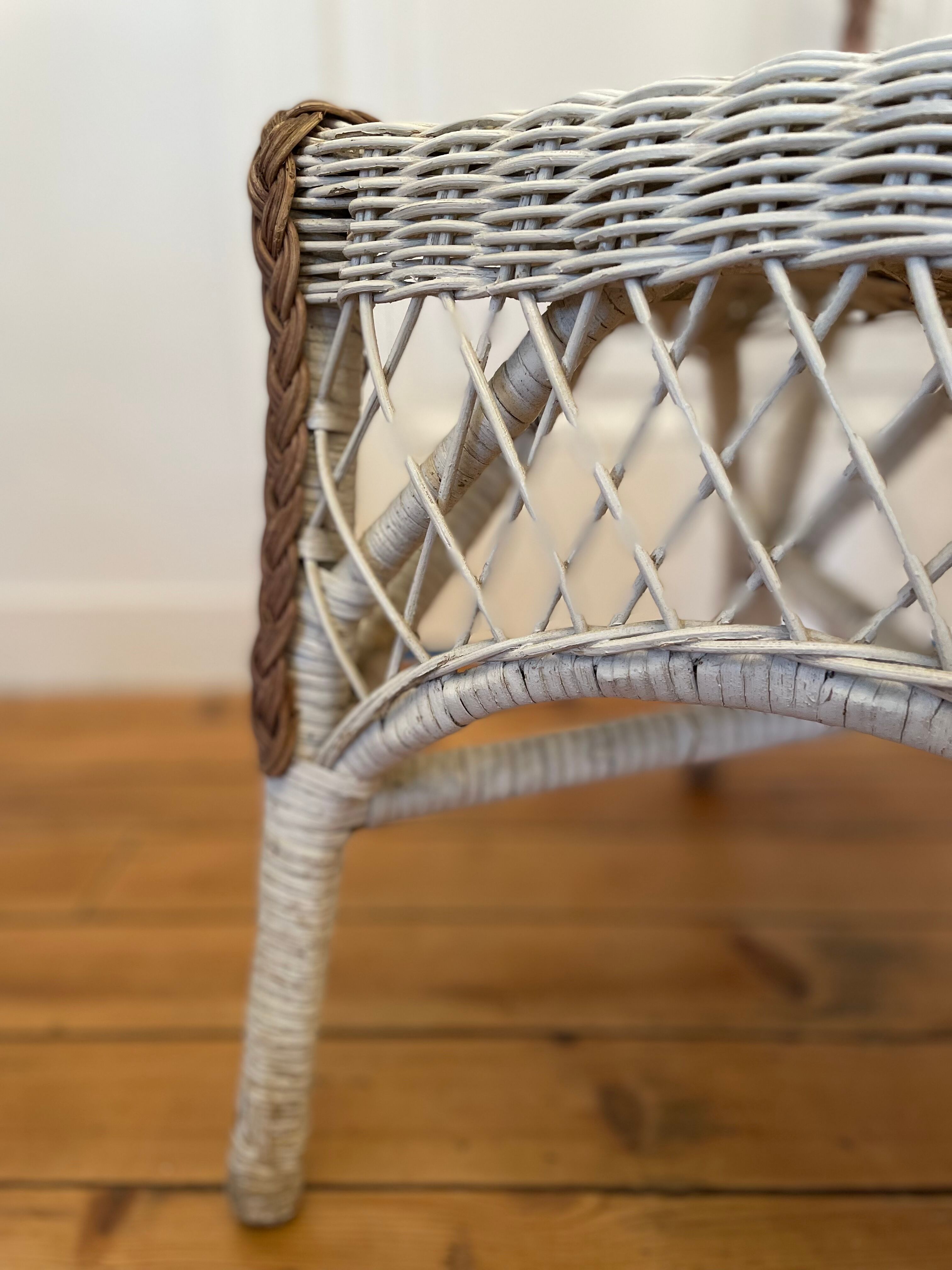 Old rattan chair