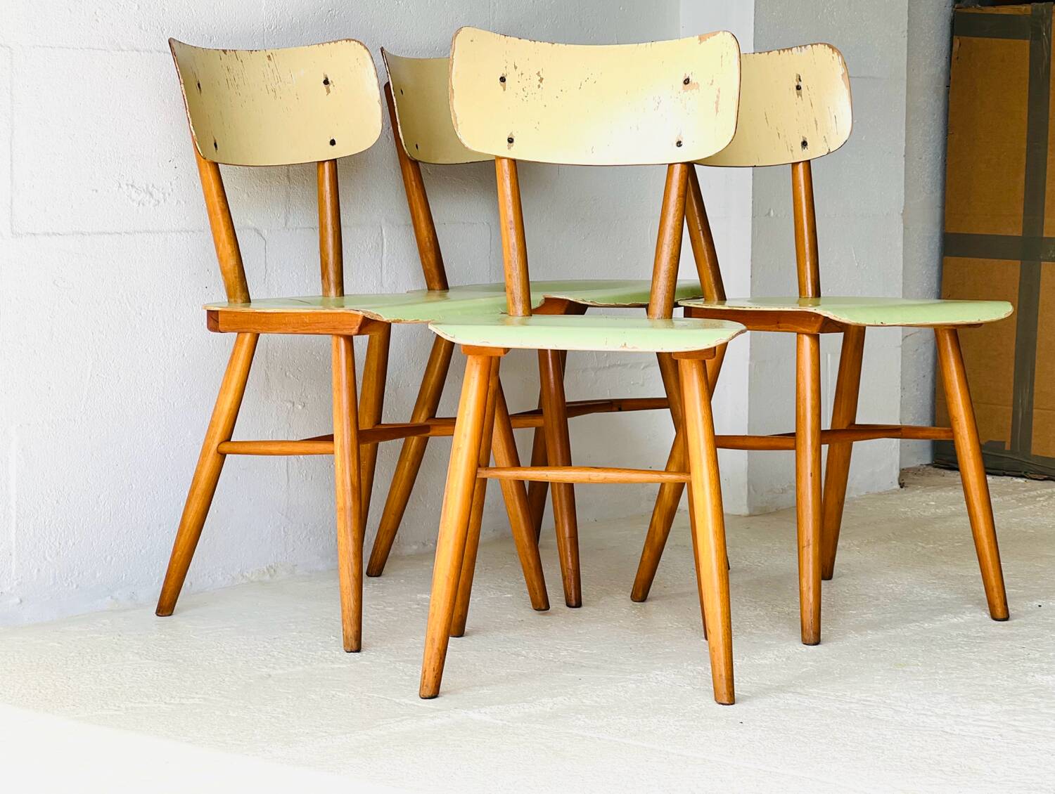 Bistro Ton Chairs, set of 4