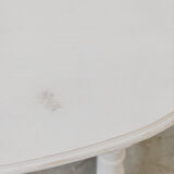 Oval solid wood table "Café Crème" Kumquat