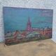 Oil on canvas paper view by day