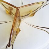 Yellow glass cup