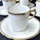 6 antique coffee cups in Limoges porcelain