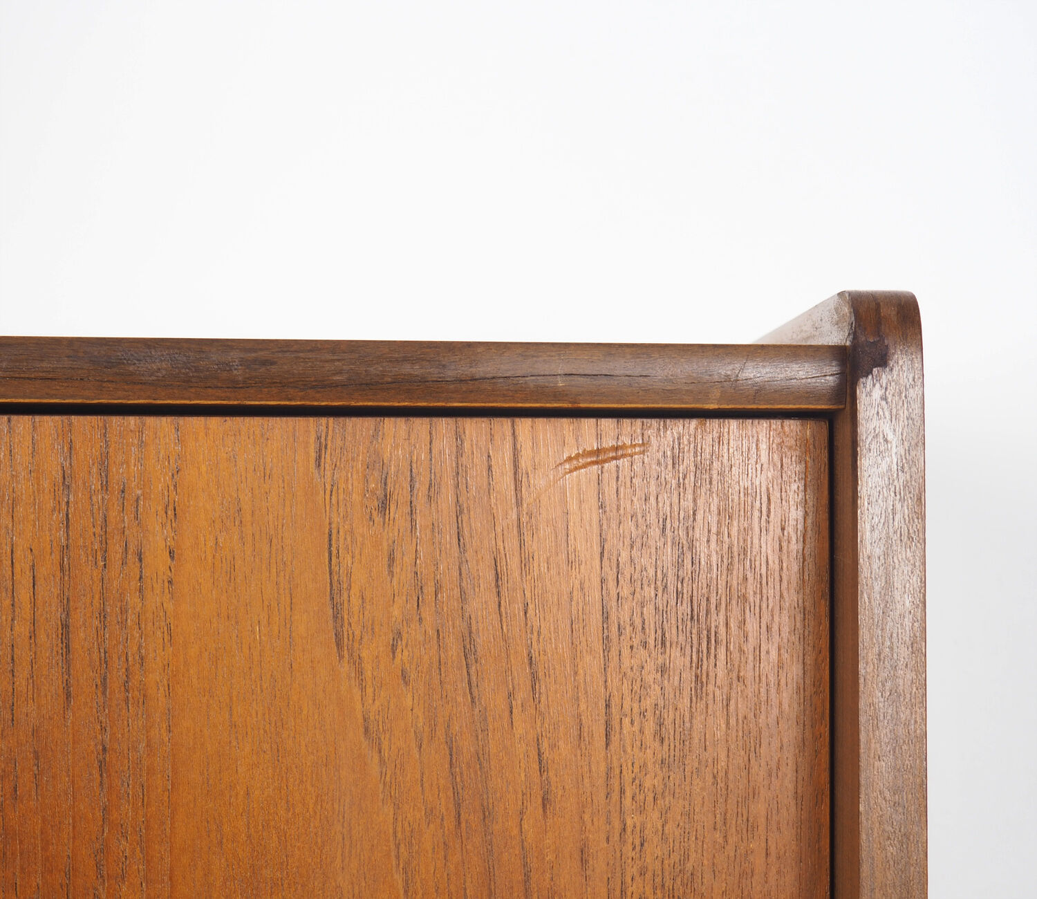 Vintage dutch teak buffet with showcase 1960