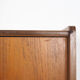 Vintage dutch teak buffet with showcase 1960
