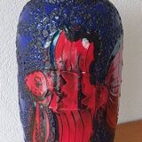 Fat Lava 'Fire Fish'Floor vase by Scheurich, 1970's