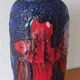 Fat Lava 'Fire Fish'Floor vase by Scheurich, 1970's