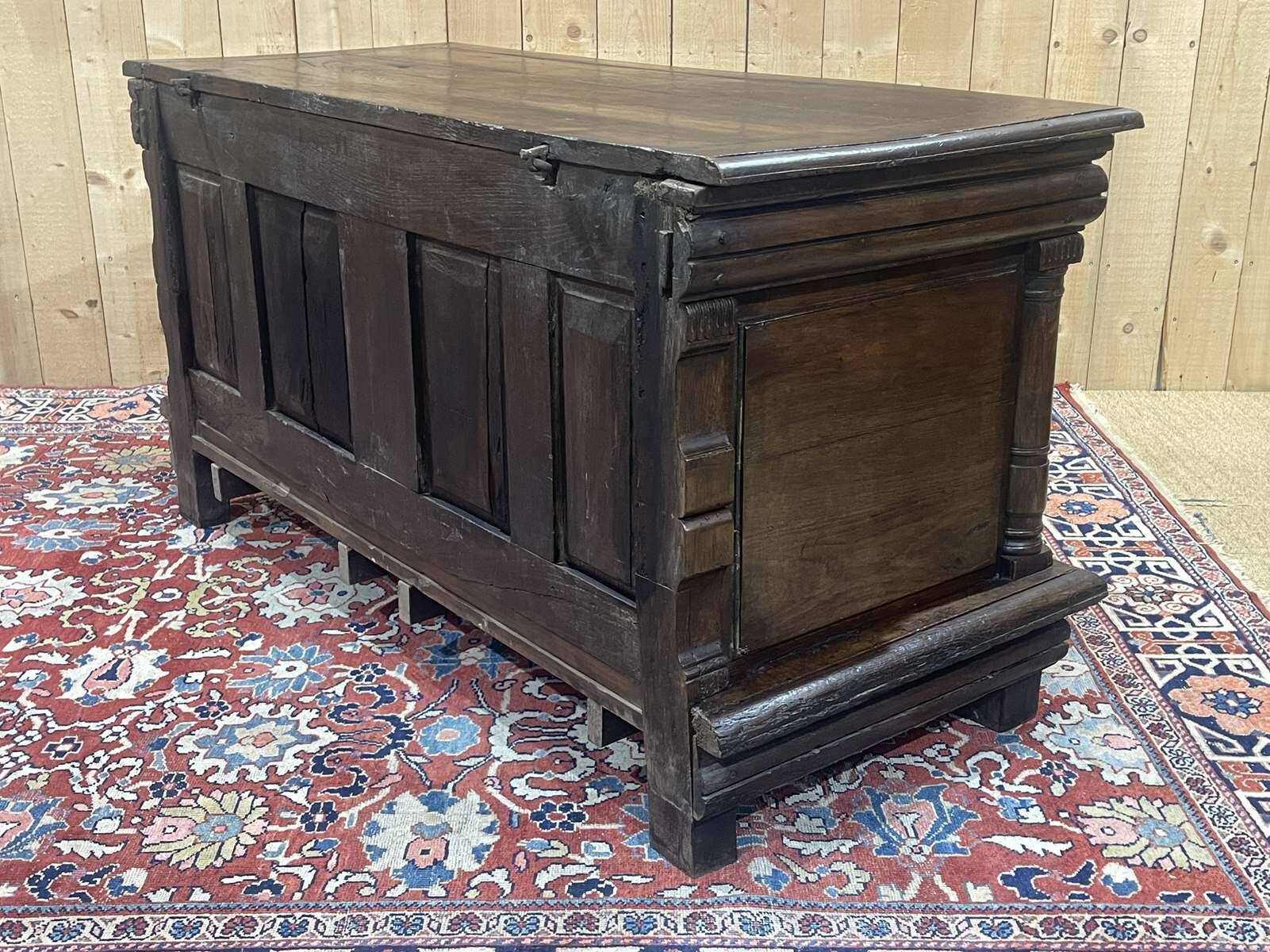 Large 18th century oak chest