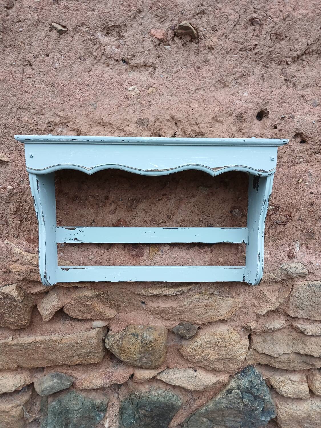 Étagère murale ancienne en bois