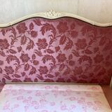 Box spring and headboard Louis XV style basket