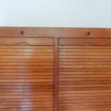 Double wooden curtain binder