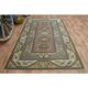 1970s Turkish Oushak Handmade Wool Cotton Brown Area Rug 183x248