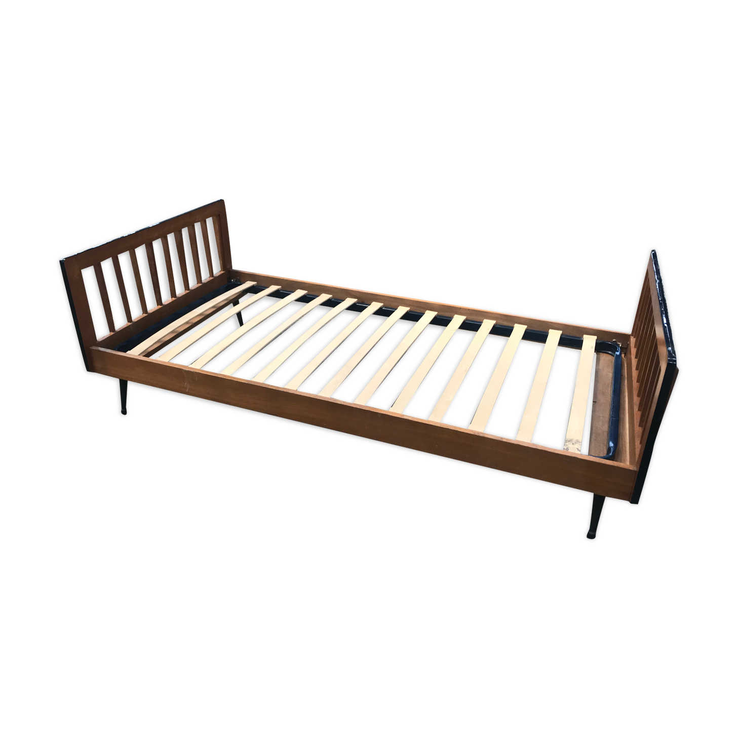 Vintage oak bed 1950