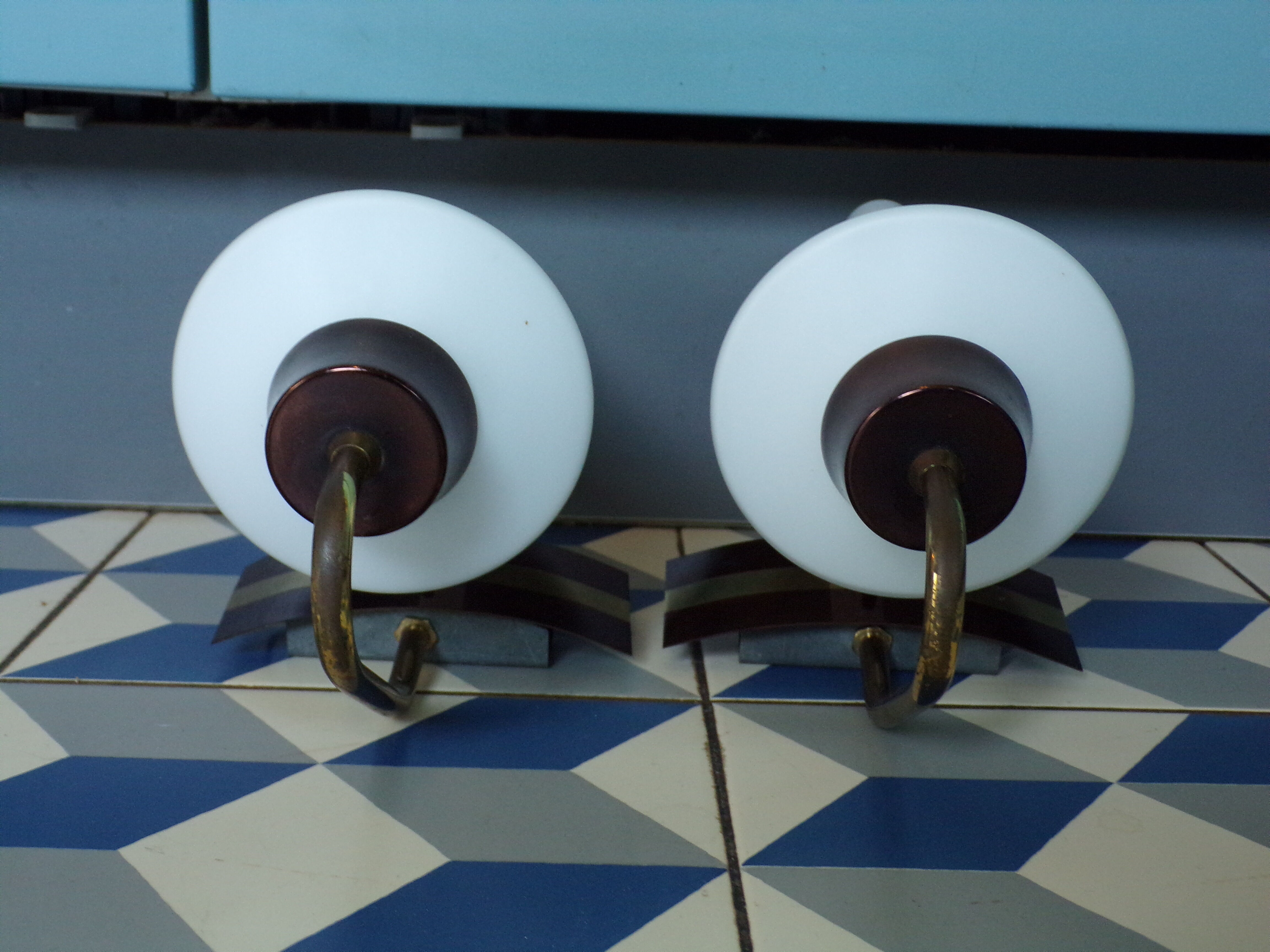 Pair of wall lamps 1960