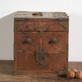 Antique Japanese box with drawers and hinged lid – Early Showa period (c. 1928)