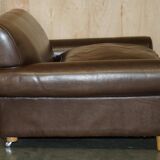 Large leather loveseat Terence Conran Chelsea