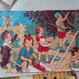 "Mes jolis cubes" jeux de cubes en bois année 30’ 40’