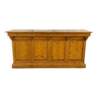 Old pitch pine counter