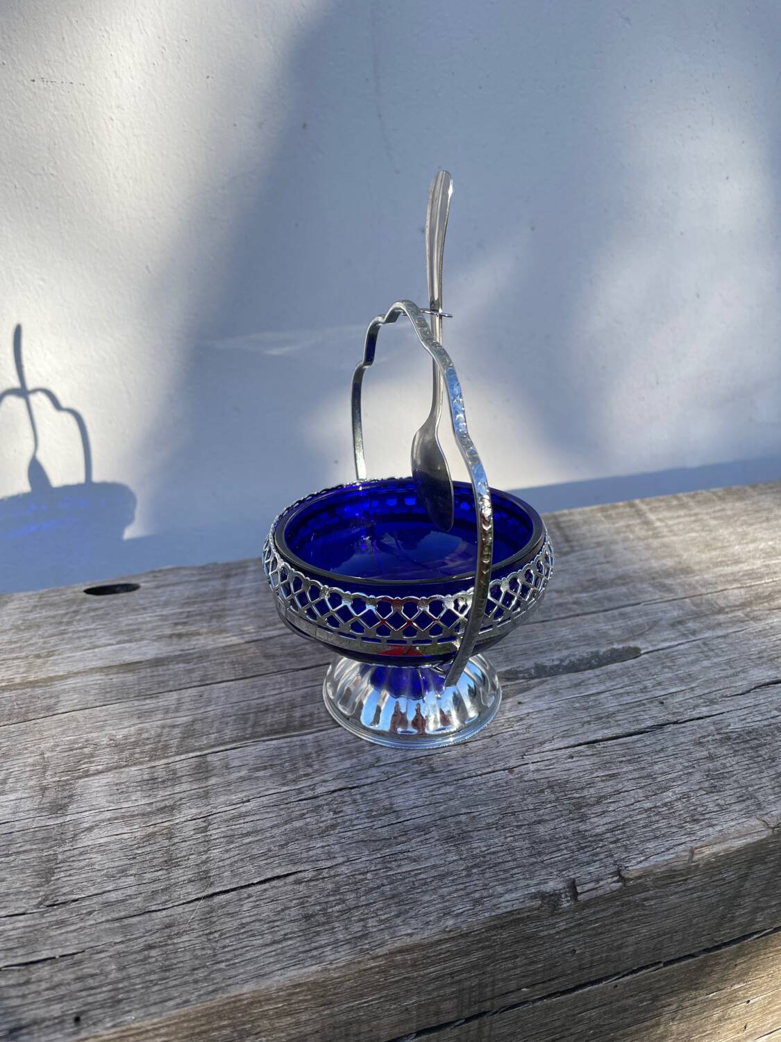 Silver-plated sugar bowl, 1970