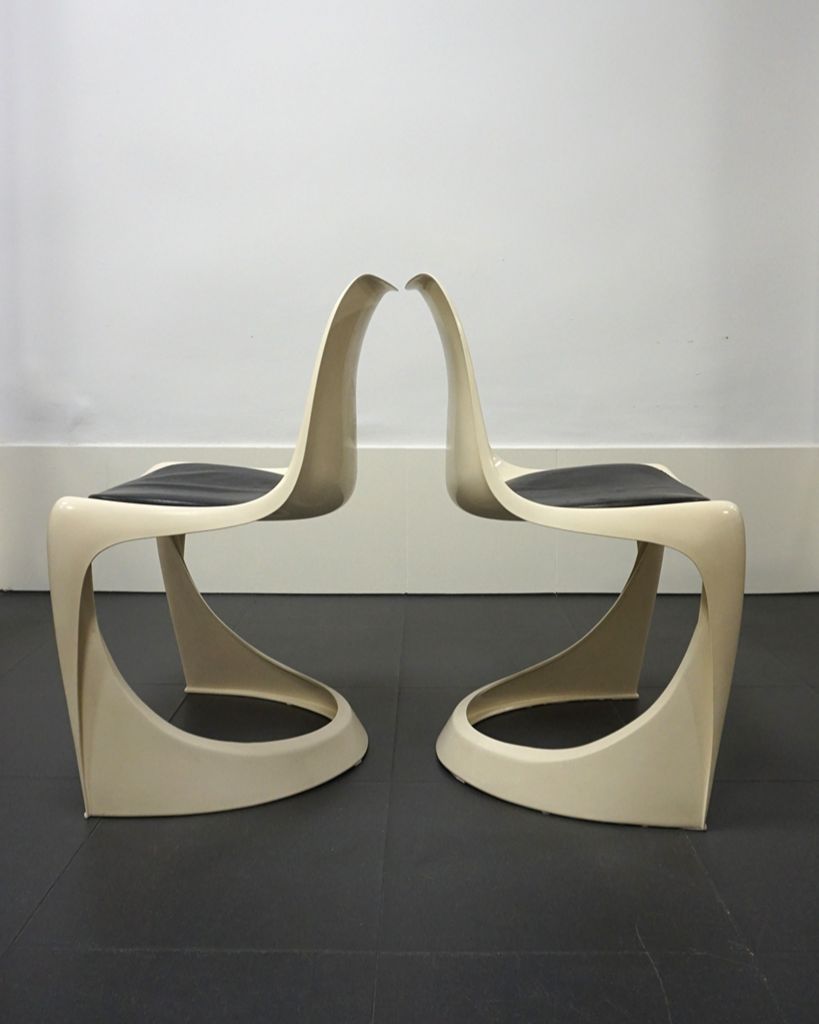 Pair of chairs model 290 designed by Steen Ostergaard for CADO, 1970.