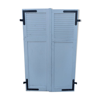 Wooden shutters 2 flaps dim L 98 x H 158 cm