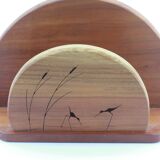 Porte courrier en bois oiseaux