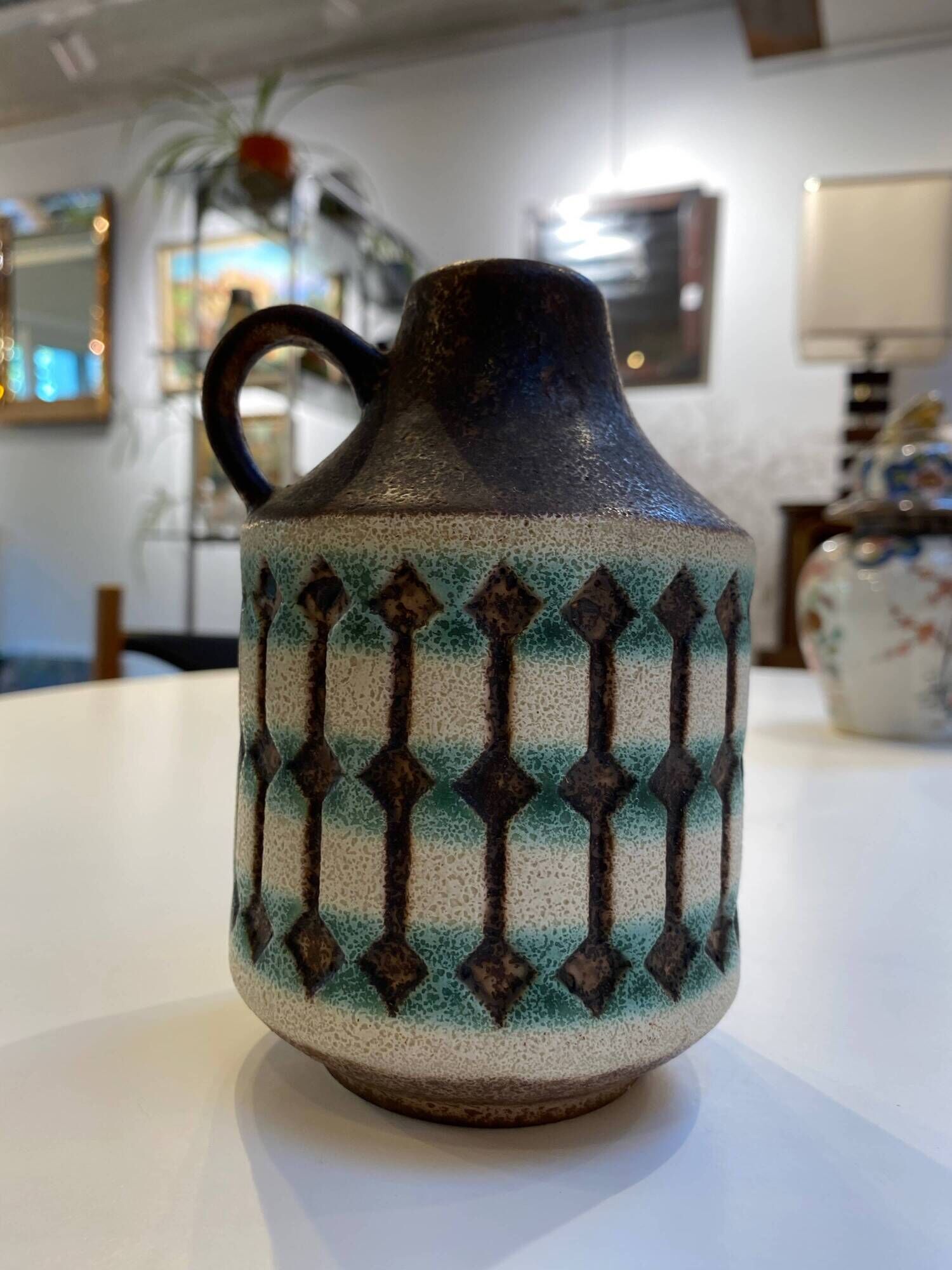 Small Jug Vase Jasba Ceramics 1638-15 – West Germany Vintage 1960s
