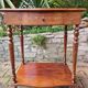 Console cabinet in marquetry with mirror